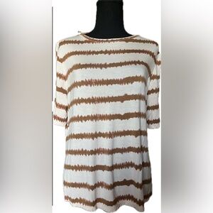 Nine West Soft Spun elbow length sleeve top. Women’s Petite Large.